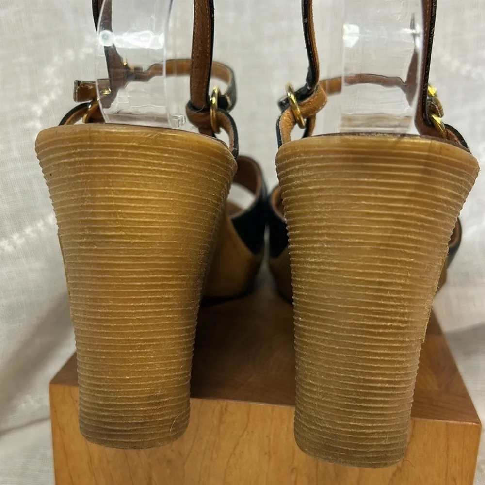 Famolare made in Italy leather wedge sandals